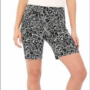 Talbots Short/bermuda  Floral‎ Dark Blue & White